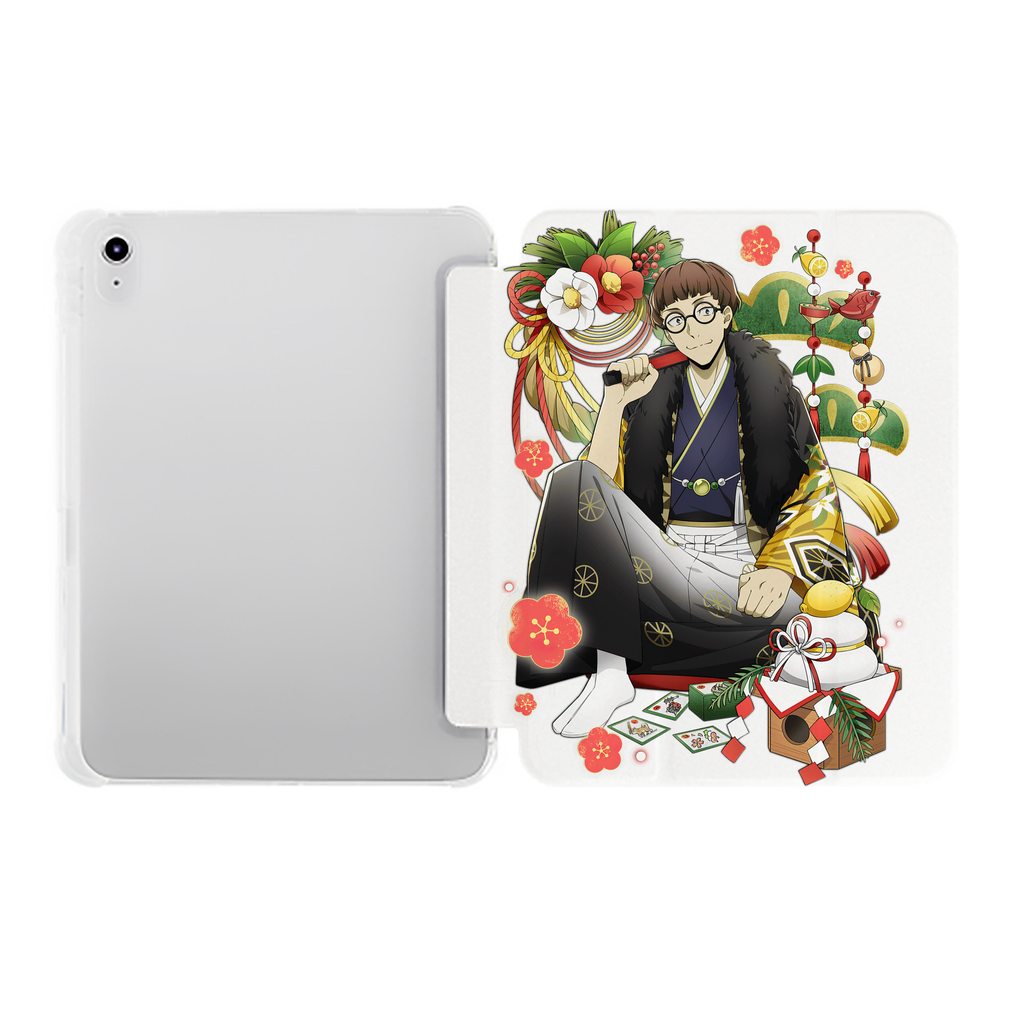 （画像用） 文豪ストレイドッグス Bungo Stray Dogs IPad ケース ペン収納付き 三つ折りスタンド PUレザー×シリコン 対応機種9.5/10.5/10.9インチ